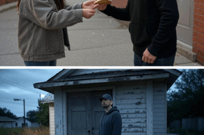 Poor Girl Gives Sandwich to a Man in a Black Hoodie—Three Days Later, Eminem Knocks on Her Door!