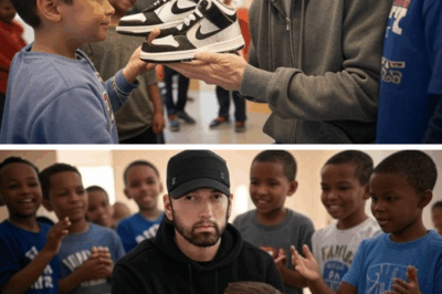 Eminem Donates 300,000 Pairs of Nike Air Jordans to Poor Kids in Detroit Within 48 Hours—But the Hidden Reason Behind This Act Has Left Fans Stunned!