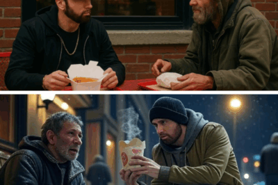 He Was Cold, Homeless, and Alone Outside Mom’s Spaghetti—Then Eminem Walked Out and Gave Him Something No One Else Would: A Future