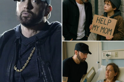 Eminem Meets a Homeless Child on the Street Holding a Sign: “Help My Mom”