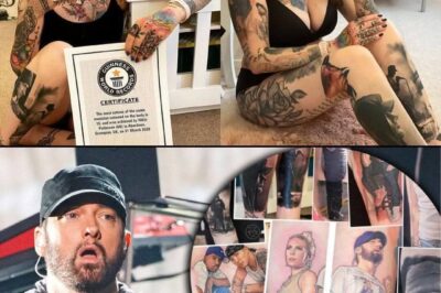 British Woman Covered in Eminem Tattoos Becomes Record-Breaker