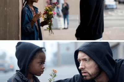 Eminem Buys Flowers from Homeless Girl, Freezes When She Said Her Baby Brother Was Sick, He Decides to Act