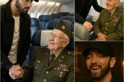 Rap Legend Eminem Gave Up His First-Class Seat to a Veteran in Tribute—What He Did Next Surprised Even the Guy on the Flight!!