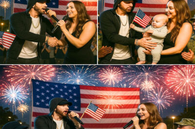 Eminem & Hailie Jade Ignite Detroit’s 4th of July with Unforgettable Rap-National Anthem Fusion—Baby Eliot’s First Celebration with Grandpa and Mom!