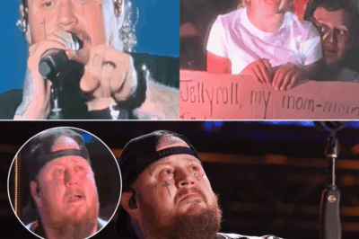 Heartbreaking Moment: Jelly Roll Spots Young Girl’s Tearful Sign at Festival – Why His Voice Cracked and Fans Cheered!