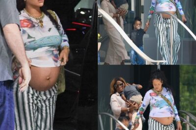 Rihanna’s Radiant Day Out: Pregnant Star Spotted with Twins on the Way, Mom, and Kids in Beverly Hills