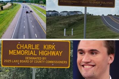 This is Incredible! Lake County, Florida has officially dedicated a highway as the Charlie Kirk Memorial Highway — a first-of-its-kind honor in the US
