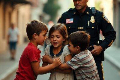 The Night I Made Five Bullies Walk a Little Girl Home in Neon Vests – A Cop’s Unfiltered Confession That Still Haunts My Rearview Mirror.