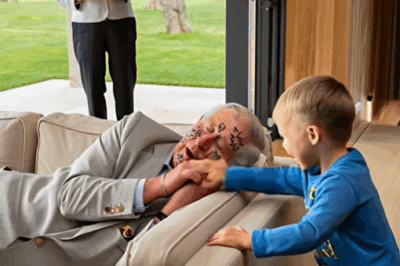 A day off for the royal family in Hawaii, where Prince Louis mischievously teases King Charles, and Queen Camilla brings scones and tea for the grandfather-grandson duo—a scene no different from an ordinary family with grandparents and their young grandson.