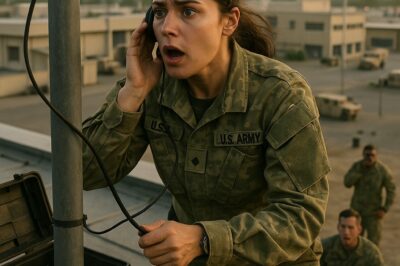 She Was Just Fixing the Antenna — Until She Heard the Enemy’s Entire Plan.