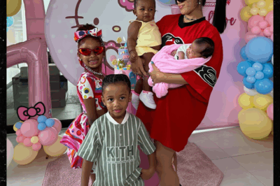 Heartwarming Family Bliss: Cardi B’s Viral Photo with All Four Kids Steals the Show at Intimate Welcome Baby Bash