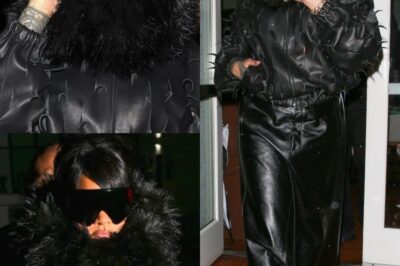 Rihanna’s Edgy Leather Ensemble in Santa Monica Leaves Fans Stunned: A Bold Return to the Spotlight