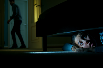My neighbor swore a man was screaming inside my house while I was at work. But I live alone. So the next day, I hid under my own bed— …and someone still walked into my bedroom calling my name