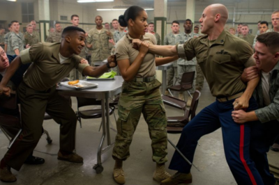 Five Cocky Recruits Trapped a “Tiny” Woman in the Mess Hall to “Teach Respect” — 27 Seconds Later They Were Face-Down Doing Push-Ups While the Entire Base Watched Their Egos Die in 4K.