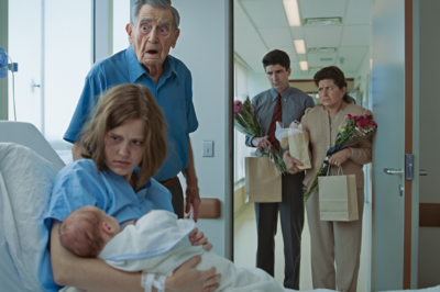 As soon as my grandfather entered the hospital room, the light changed