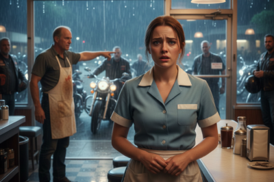 Poor waitress helped a biker and lost her job—but what happened next stunned an entire town. At 3:47 a.m., rain slamming the windows of an all-night diner