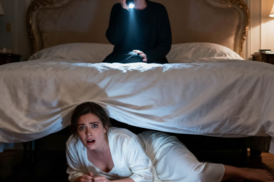 “I hid under the bed on my wedding night to surprise my husband, but 63 seconds later, what I heard made my blood run cold.”