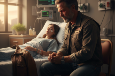 Every day at 3 p.m., a biker with a gray beard sat beside my comatose daughter’s bed and held her hand