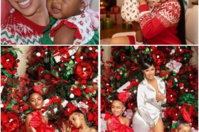 Cardi B’s Magical Christmas Portrait: A Heartwarming Family Moment with a Subtle Surprise in the Spotlight