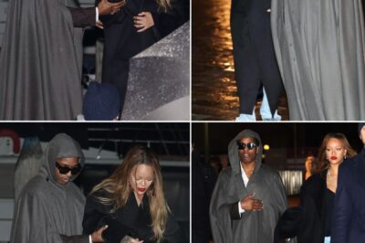 Chivalry in the Rain: A$AP Rocky’s Tender Gesture Leaves Fans Swooning Over Rihanna Outing