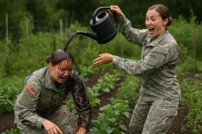 Shocking Army Humiliation: Female Soldier Doused in Manure for Forgetting to Salute “Big Sister” – But Her Boyfriend’s Revenge Will Leave You Speechless!