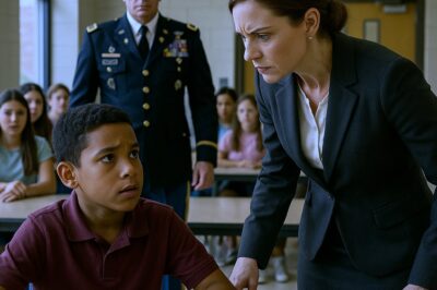 Teacher Disrespects Student For His Lunch — Then His Father Walks In Wearing Full Dress Uniform…