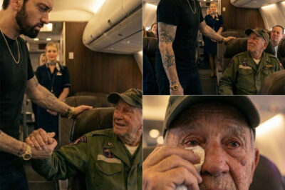Eminem Stuns Passengers on Commercial Flight with Heartfelt Gesture to Elderly Veteran: A Quiet Act of Respect That Moved an Entire Cabin