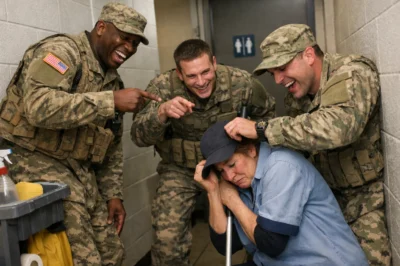 They Poured Dirty Water On The Cleaning Lady… 3 Hours Later She Walked In Wearing The Commander’s Uniform And Their Faces Turned Ghost White
