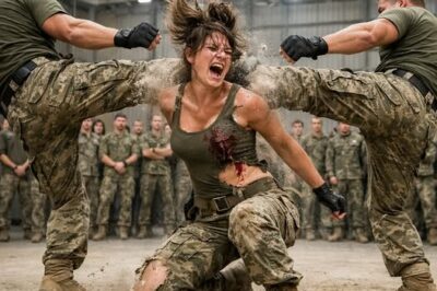“Lay Flat” They Double – Kicked Her to the Floor—Then She Crushed Both Their Legs Before 282 SEALs.