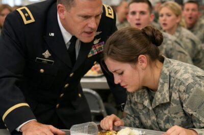 “Get Out” US Marine Pushed Her in the Mess Hall — Unaware She Held a Higher Rank Than Everyone There