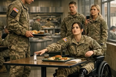 The woman in the wheelchair lifted her gaze from the tray and spoke gently. “Excuse me… could you pass the salt?”