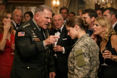 General Calls Her an ‘Ungrateful Bitch’ at His Promotion Party — Seconds Later, Her Deadly Secret Turns the Room to Ice