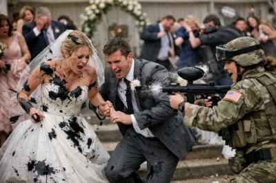 She Swapped Combat Boots for a White Wedding Dress — Then Her Fellow Soldier Dumped Black Paint All Over Her in Front of Everyone