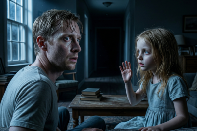 “The little girl kept waving at someone behind me… but we were alone”