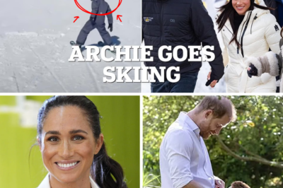 “MY BOYS”: Meghan Markle Shares Rare Heartwarming Ski Video of Prince Harry and Archie – But One Detail Sparks Widespread Concern and Conspiracy Theories