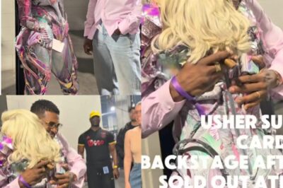 Usher’s Surprise Backstage Visit Leaves Cardi B Speechless: Emotional Reunion Caps Historic Final Night of the “Little Miss Drama Tour” in Atlanta