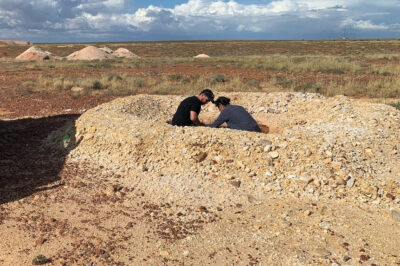 THE DESERT HAS HELD HER SECRET FOR YEARS: A renewed search for missing woman Trisha Graf has rekindled old fears in the remote small town of Andamooka after detectives reportedly discovered a forgotten item buried less than 200 meters from the last known route she took