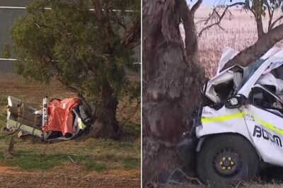CONROY, 14, WAS FOUND NEAR A DEBRIS FIELD STRETCHING MORE THAN 46 METRES…” 😳💔 Investigators are now examining fragments recovered after the Calder Highway crash that killed Conroy — but one witness claims a damaged shoe was found almost half a football field from the tree, raising new questions about the impact itself…