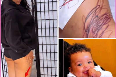 OMG! Rihanna Really Turned Her Kids’ Little Drawings Into a Real Tattoo