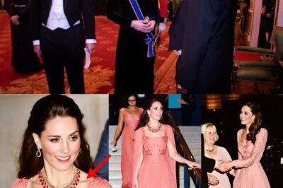 UTMOST GLAMOUR: Catherine, Princess of Wales, Stuns the World in a Dazzling Alexander McQueen Gown and an Iconic Diamond Necklace Loaded with Royal History