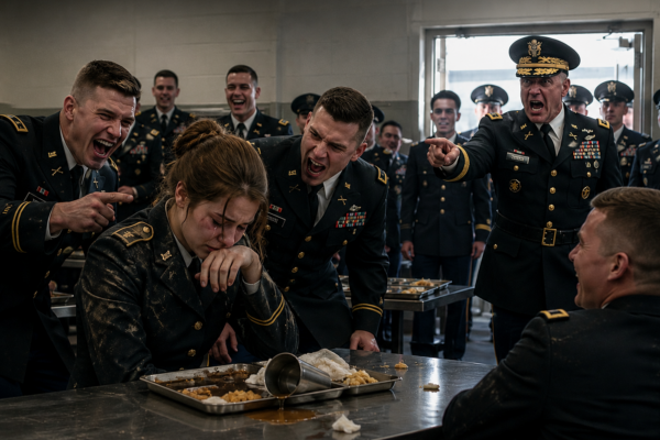 Demoted and Bullied Mercilessly in the Mess Hall – Until Her Four-Star...